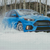 Ford Focus RS In The Snow Diamond Paintings