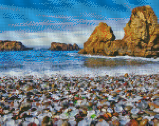 Glass Beach California USA Diamond Paintings