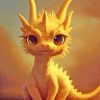 Baby Golden Dragon Diamond Painting