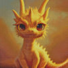 Baby Golden Dragon Diamond Paintings