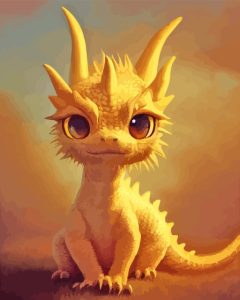 Baby Golden Dragon Diamond Painting