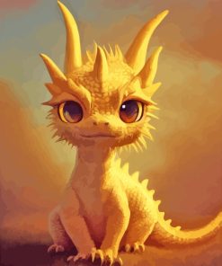 Baby Golden Dragon Diamond Painting