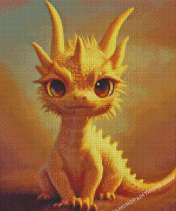 Baby Golden Dragon Diamond Paintings