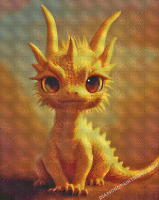 Baby Golden Dragon Diamond Paintings