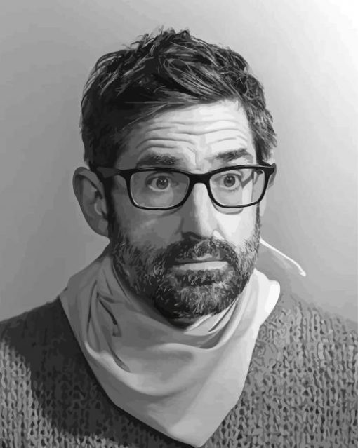 Monochrome Louis Theroux Diamond Painting