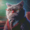 Nerdy Cat Diamond Paintings