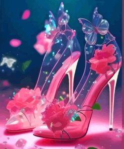 Pink High Heels Diamond Painting