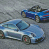 Porsche Targa Cars Diamond Paintings