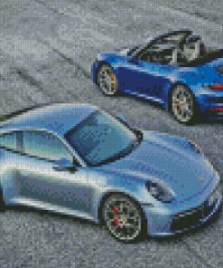 Porsche Targa Cars Diamond Paintings