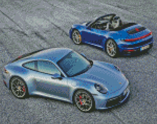 Porsche Targa Cars Diamond Paintings