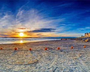 Rossnowlagh Beach At Sunset Diamond Painting