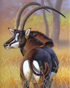 Sable Antelope Animal Diamond Painting