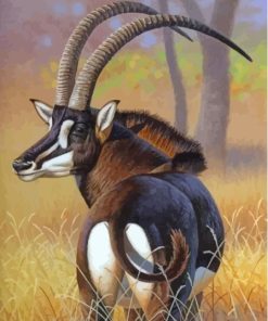 Sable Antelope Animal Diamond Painting