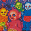 Scary Teletubbies Diamond Paintings