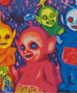 Scary Teletubbies Diamond Paintings