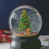 Snow Globe Christmas Tree Diamond Paintings