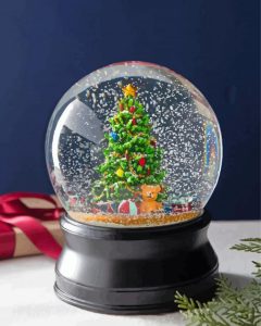 Snow Globe Christmas Tree Diamond Painting