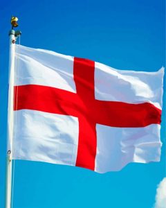 St George's Cross Flying Flag Diamond Painting