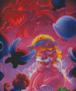 Super Mario Peach Diamond Paintings