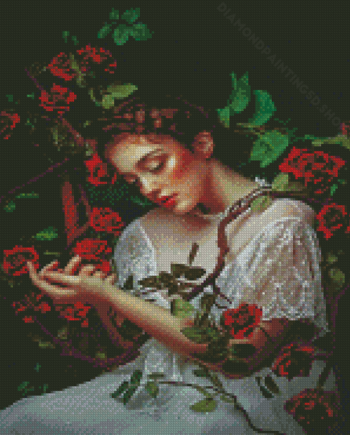 The Gorgeous Queen Of Roses Diamond Paintings