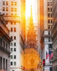 Trinity Church With Sunset View Diamond Painting