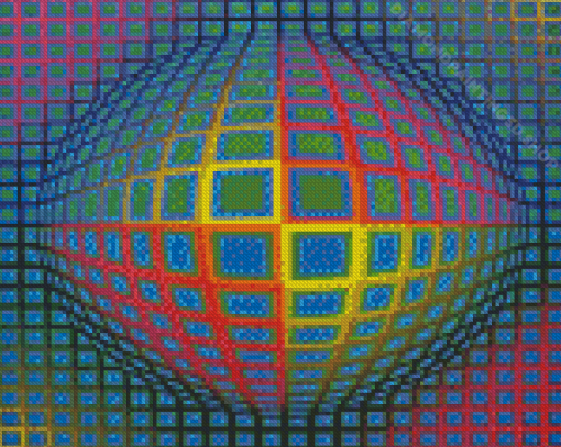 Vega Nor Victor Vasarely Diamond Paintings