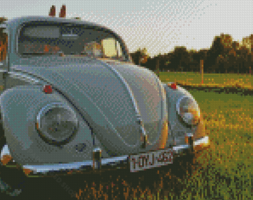 Volkswagen Beetle Car Diamond Paintings