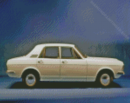 White Ford Zephyr Diamond Paintings