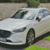 White Mazda 6 Diamond Paintings