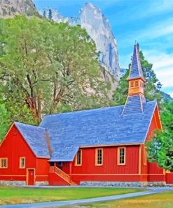 Yosemite Chapel Diamond Painting
