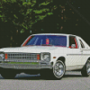 1976 White Chevrolet Nova Car Diamond Paintings