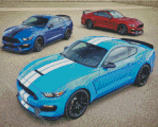 2017 Ford Mustang Sport Cars Diamond Paintings
