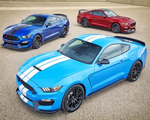 2017 Ford Mustang Sport Cars Diamond Painting