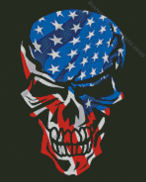 Aesthetic American Skull Diamond Paintings