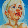 Aesthetic Crying Child Diamond Paintings