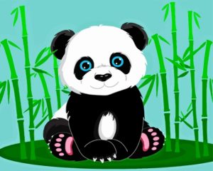 Anime Panda Animal Diamond Painting