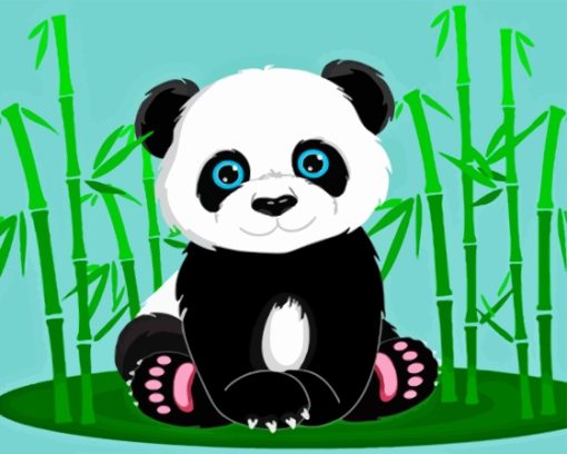 Anime Panda Animal Diamond Painting