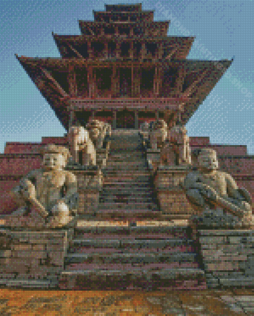 Bhaktapur Nyatapola Temple Nepal Diamond Paintings