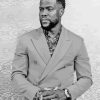 Black And White Kevin Hart Diamond Painting