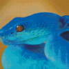 Blue Snake Art Diamond Paintings