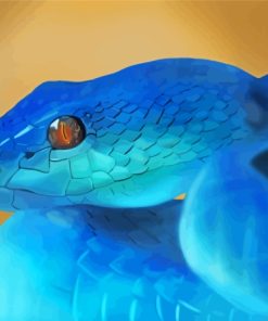 Blue Snake Art Diamond Painting