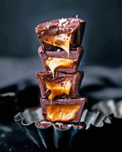 Caramel And Chocolate Cups Diamond Painting