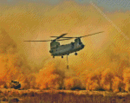 Chinook Military Aircraft Diamond Paintings