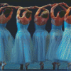 Dancers In Blue Diamond Paintings