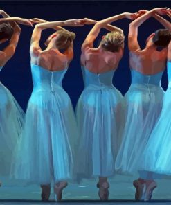 Dancers In Blue Diamond Painting