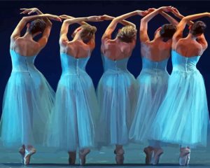 Dancers In Blue Diamond Painting