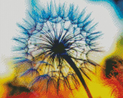 Dandelion Plant Sunset Diamond Paintings