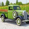 Dark Green 1936 Chevy Truck Diamond Painting