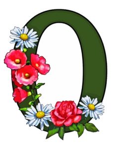 Flowered Letter O Diamond Painting