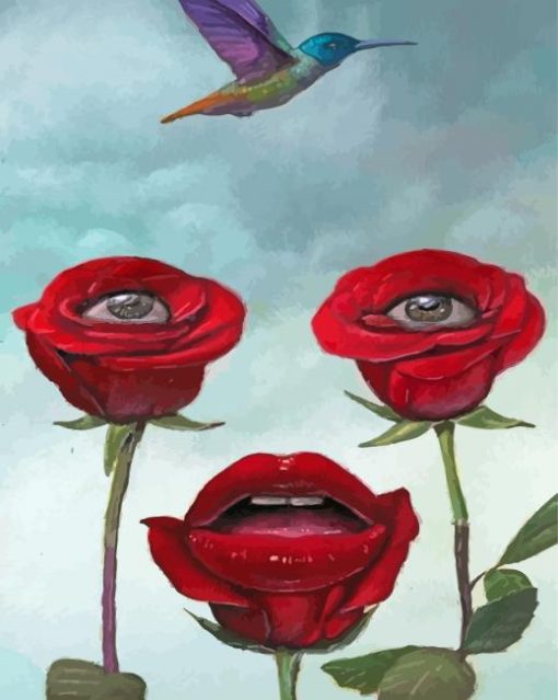 Flowers Eyes Art Diamond Painting